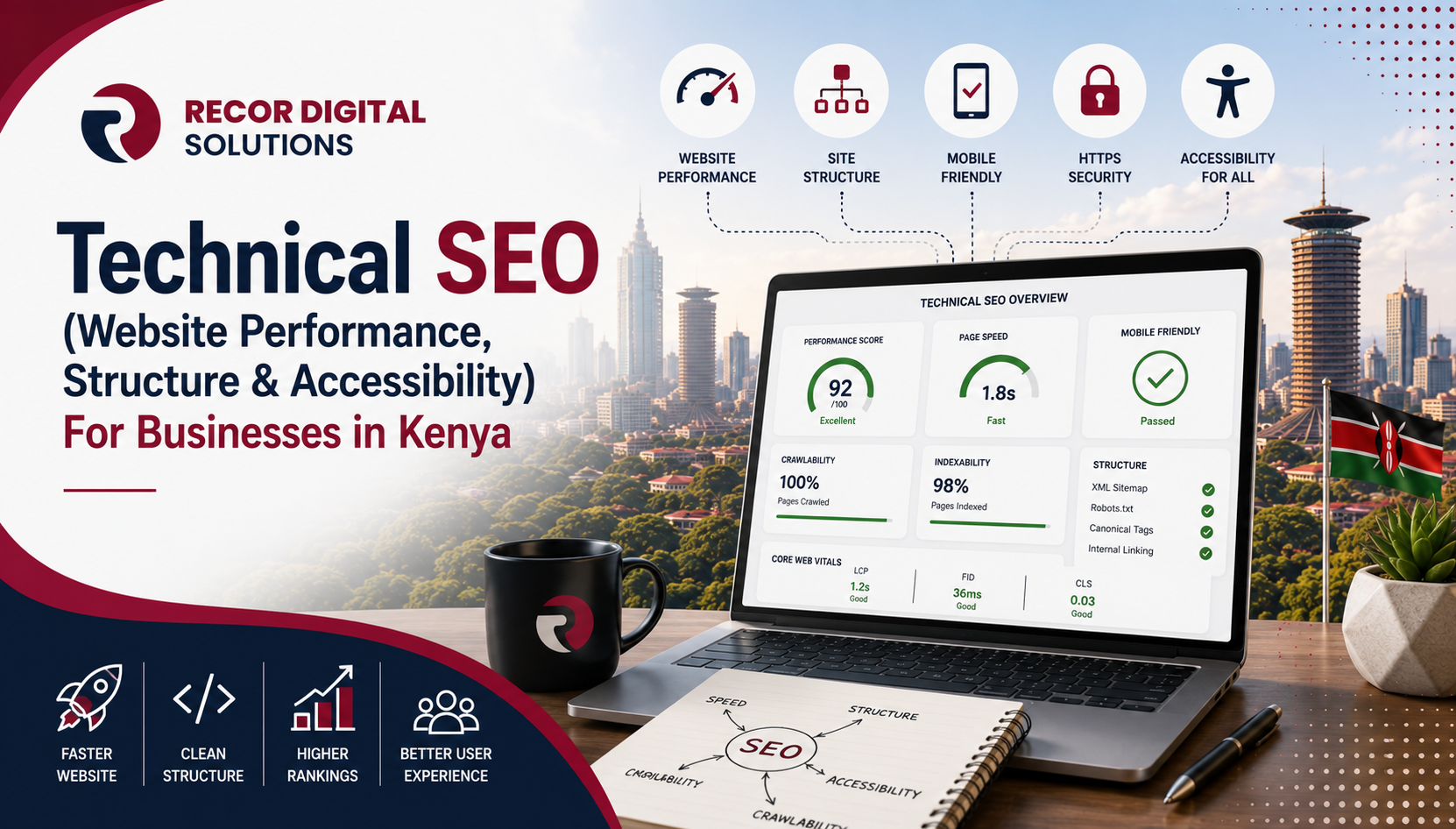 Technical SEO (Website Performance, Structure & Accessibility) For Businesses in Kenya